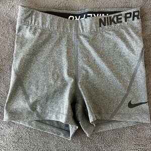 Nike Pro Women's Athletic Gray Shorts